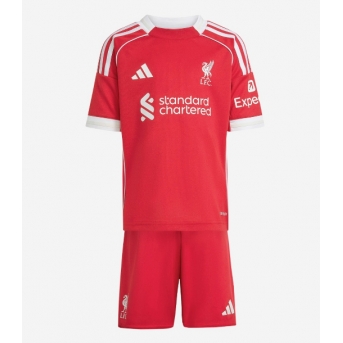 Billige Fotballdrakt Liverpool Replika Hjemmedraktsett Barn 2025-26 Kortermet (med bukser)